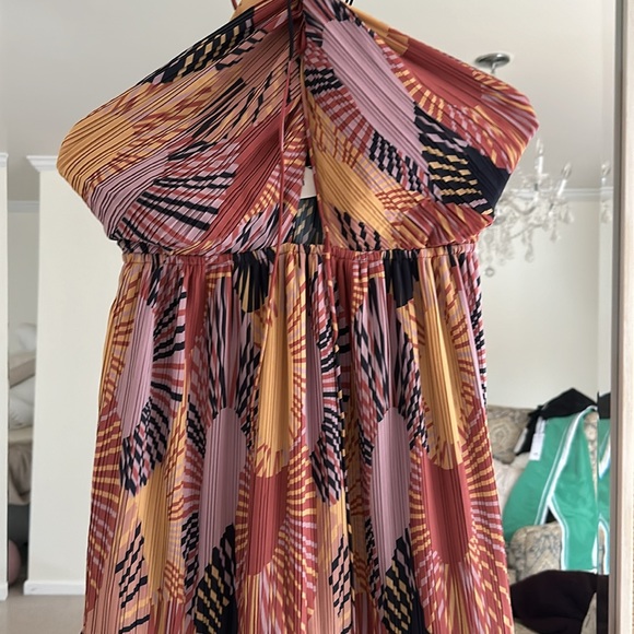 NWT Ba&Sh Nastasia summer maxi length halter neck draped dress - Picture 5 of 10